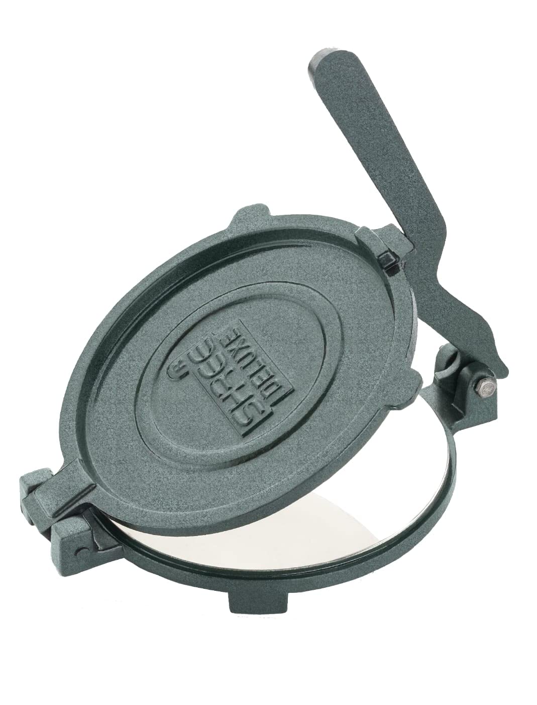 Tortilla Press, Quesadilla/Roti Maker (6.5 inch Diameter) Heavy model 1.7 kg Cast Iron Puri Maker Press Machine with Handle, Manual Roti Press, Papad/Khakhra/Chapati Maker (Die Cast Iron)-image-11