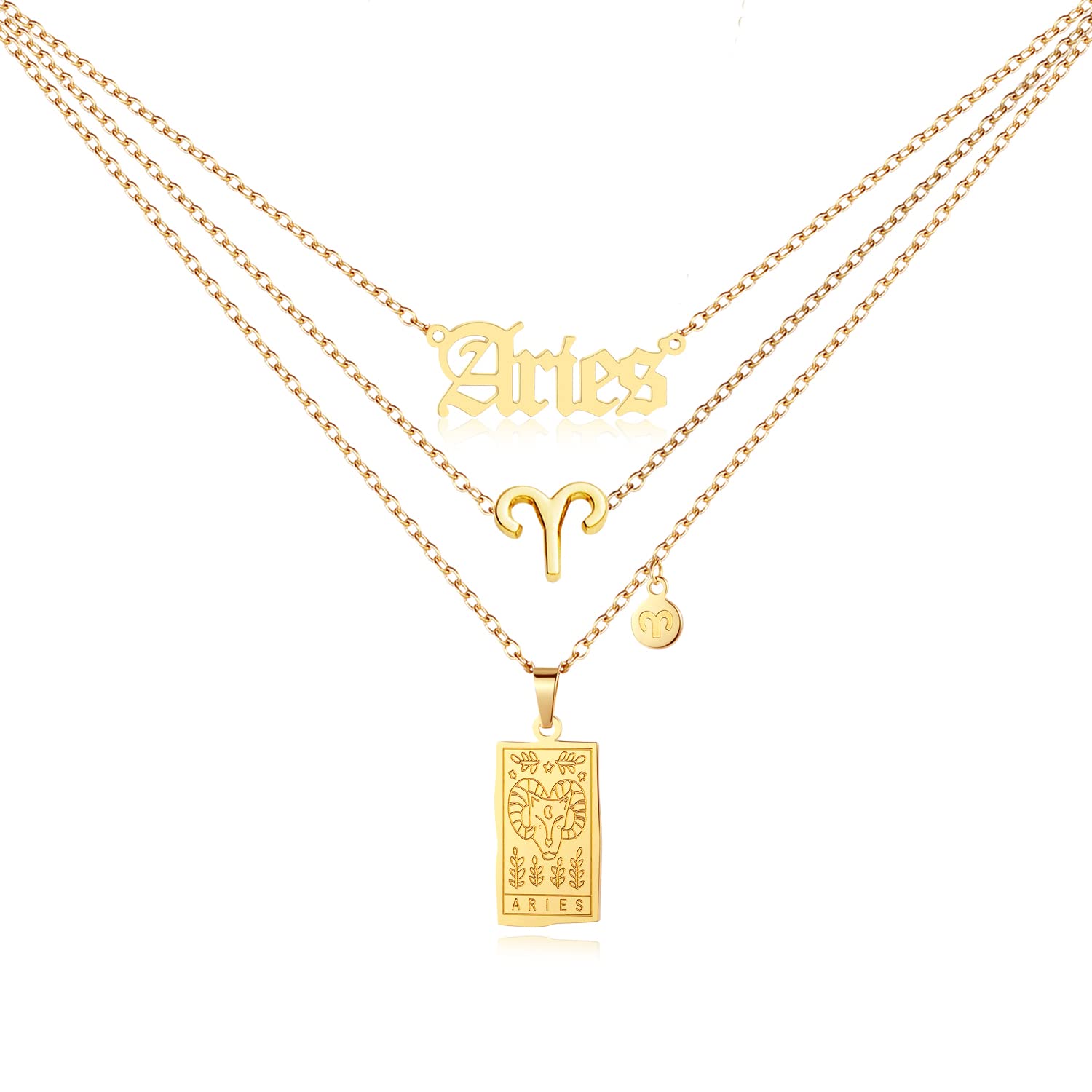 NONTAIZodiac Sign Constellation Necklace for Women