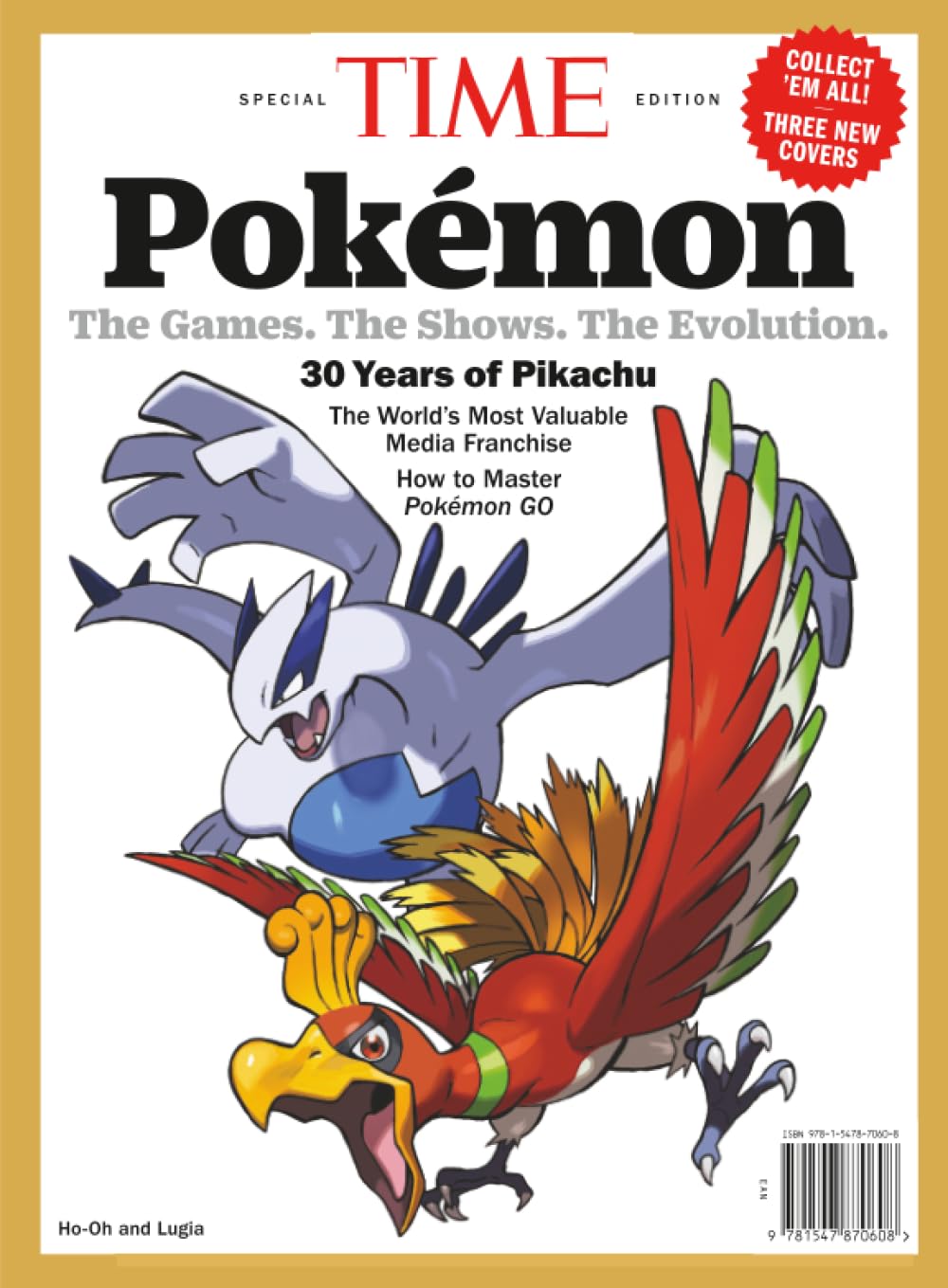 TIME Pokemon 30 Years Ho-Oh and Lugia