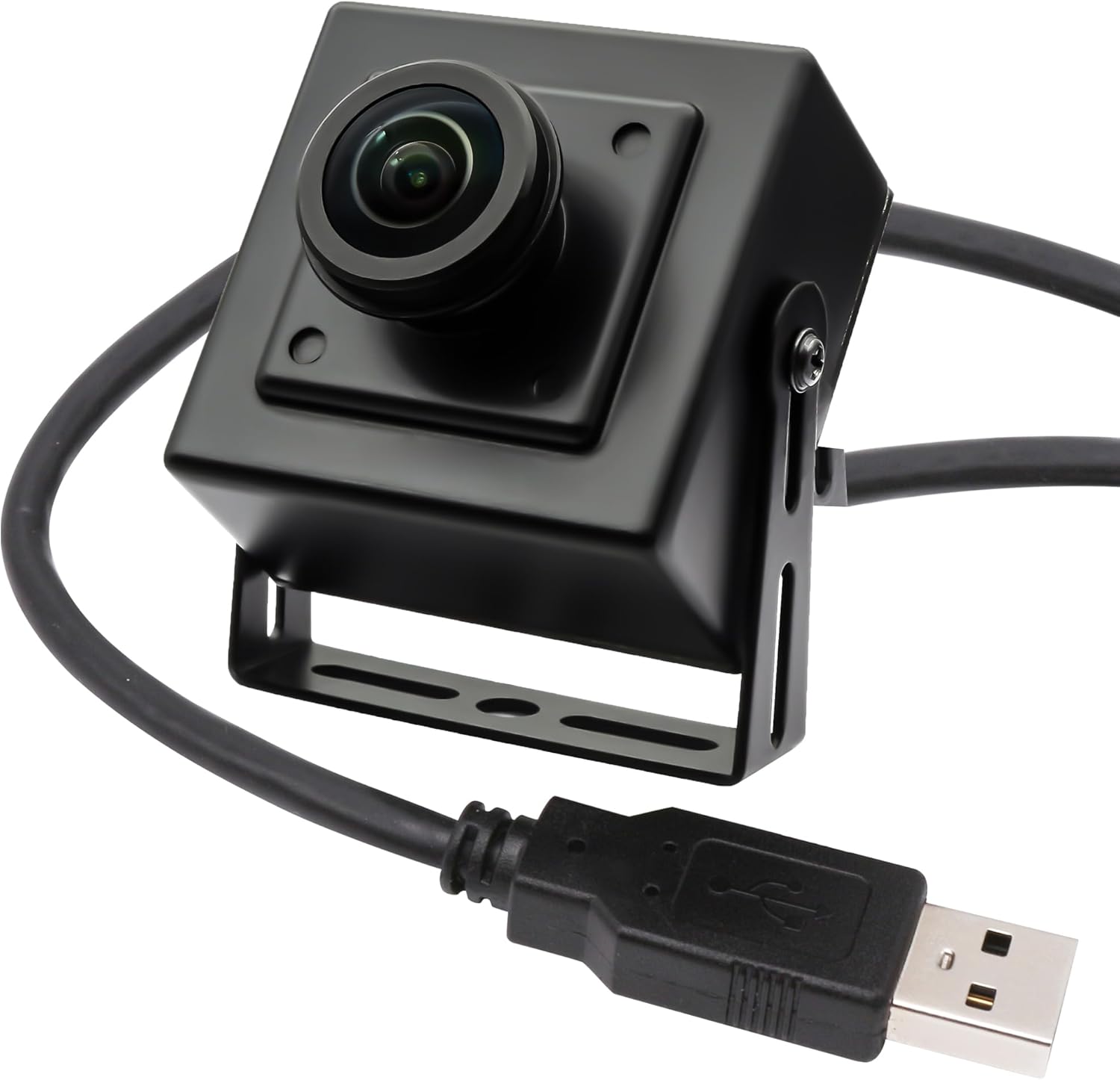 SVPRO 5MP 30fps Fisheye USB Camera, 200° Ultra Wide Angle Low Light Industrial Camera with IMX335 Sensor for Machine Vision, Security Monitoring, UVC Plug & Play for Windows/Mac/Linux/Android