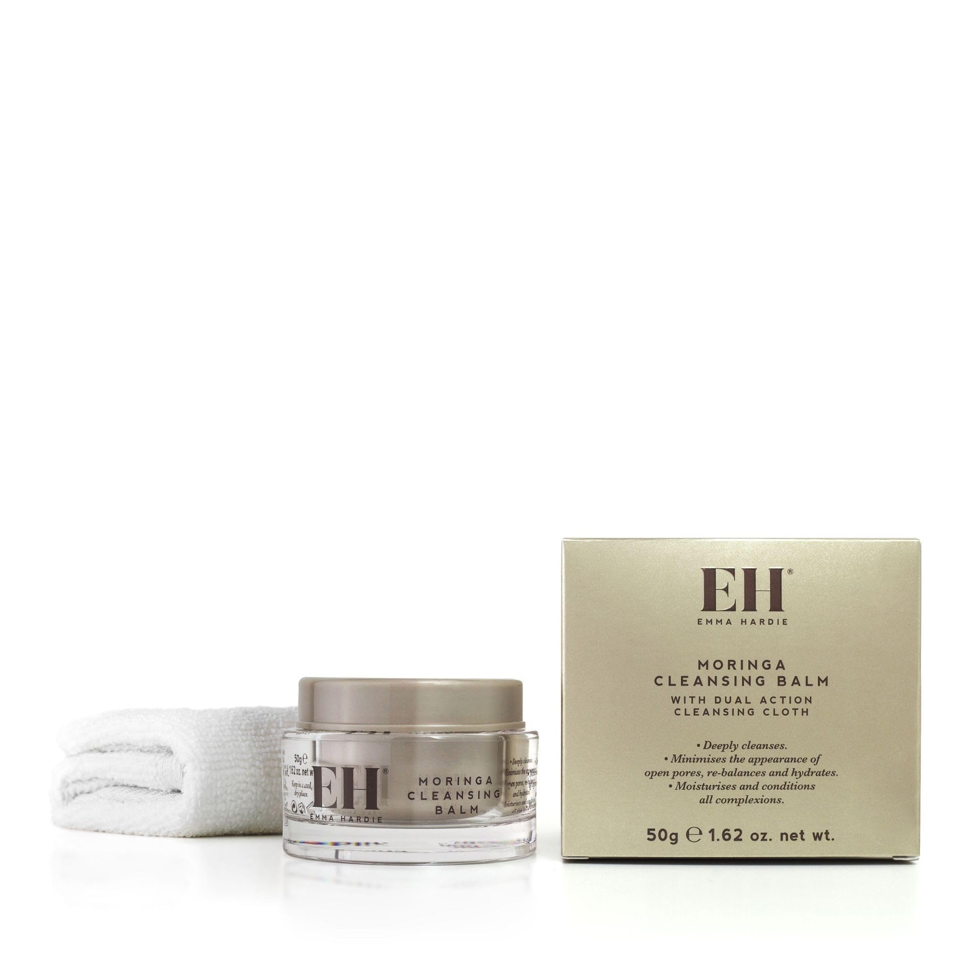 Emma Hardie Orange Moringa Cleansing Balm With Dual Action Cleansing Cloth 50G