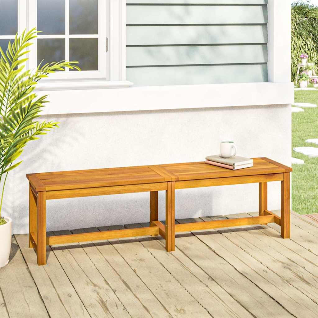 vidaXL Gartenbank 150x35x45 cm Massivholz Akazie