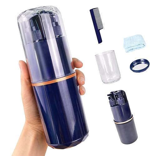 Kit de cepillo de dientes de viaje  Contenedor de viaje 8 en 1 para cepillo de dientes aprobado por la Tsa Tamaño de viaje (azul genciana) disponible en Yaxa Peru