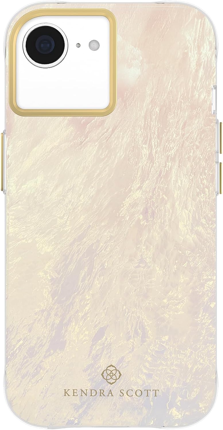 Kendra Scott iPhone 16e/15/14/13 Case - MagSafe Phone Case - Ivory Pearl
