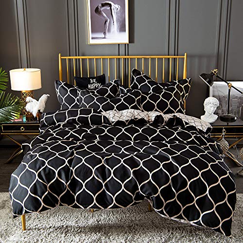 Housse de couette avec fermeture éclair king size pour un lit parfait sans plis