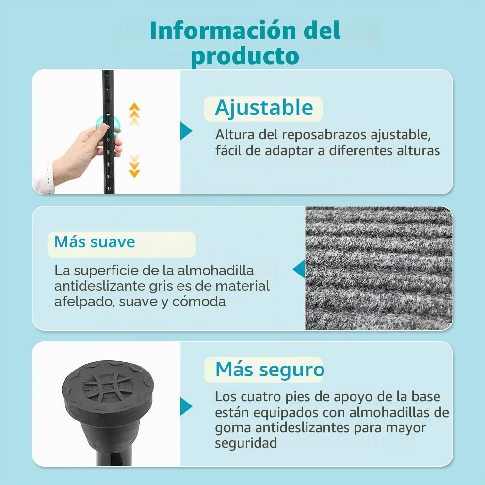 Bastones Para Escaleras Para Mayores, Bastones De Paseo De Medio Paseo, Dispositivos Para Escaleras Para Mayores, Ayuda Para Estar De Pie
