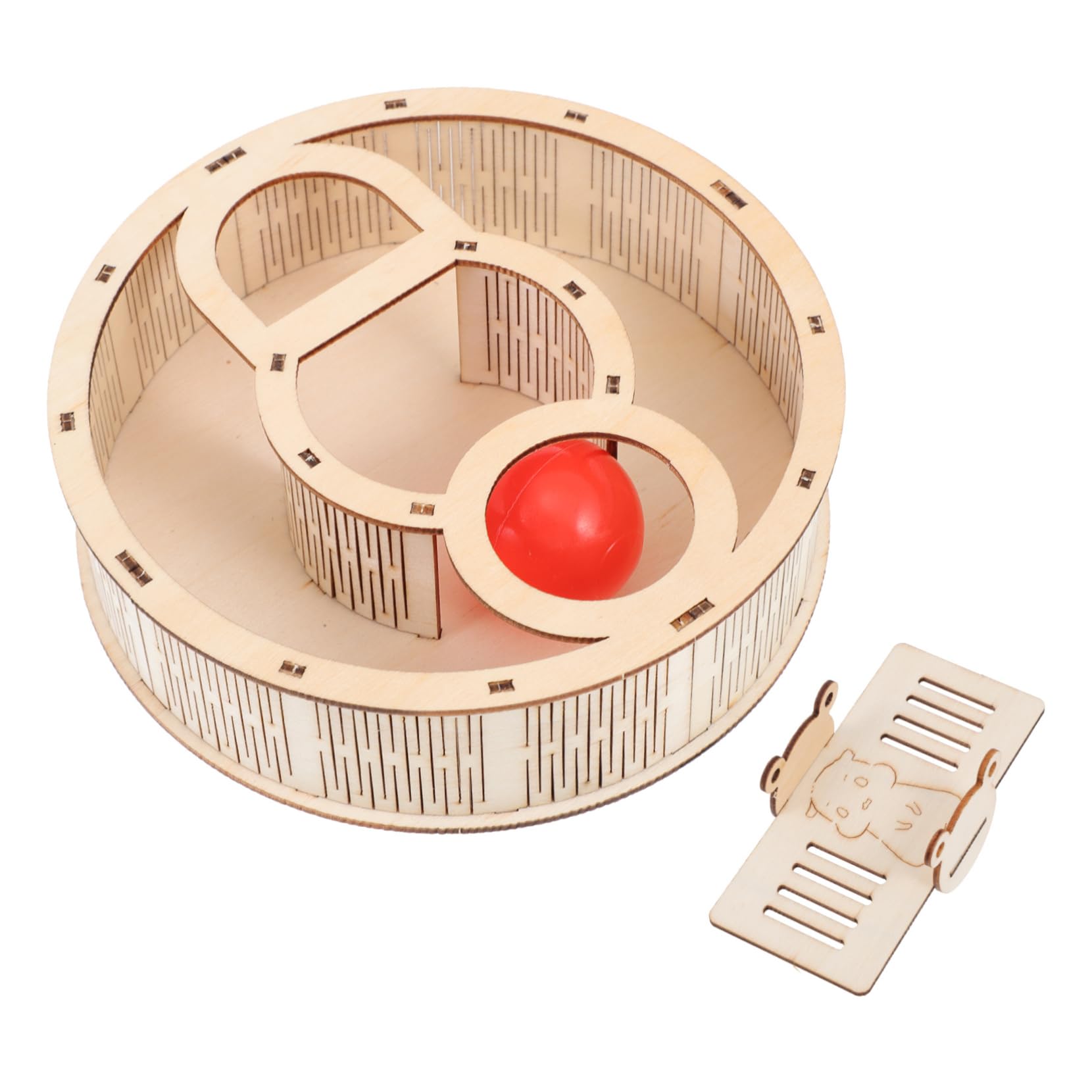 POPETPOP Hamster Maze Toy Wooden Creative Maze House Pet Exercising Plaything Fun Small Animal Toy
