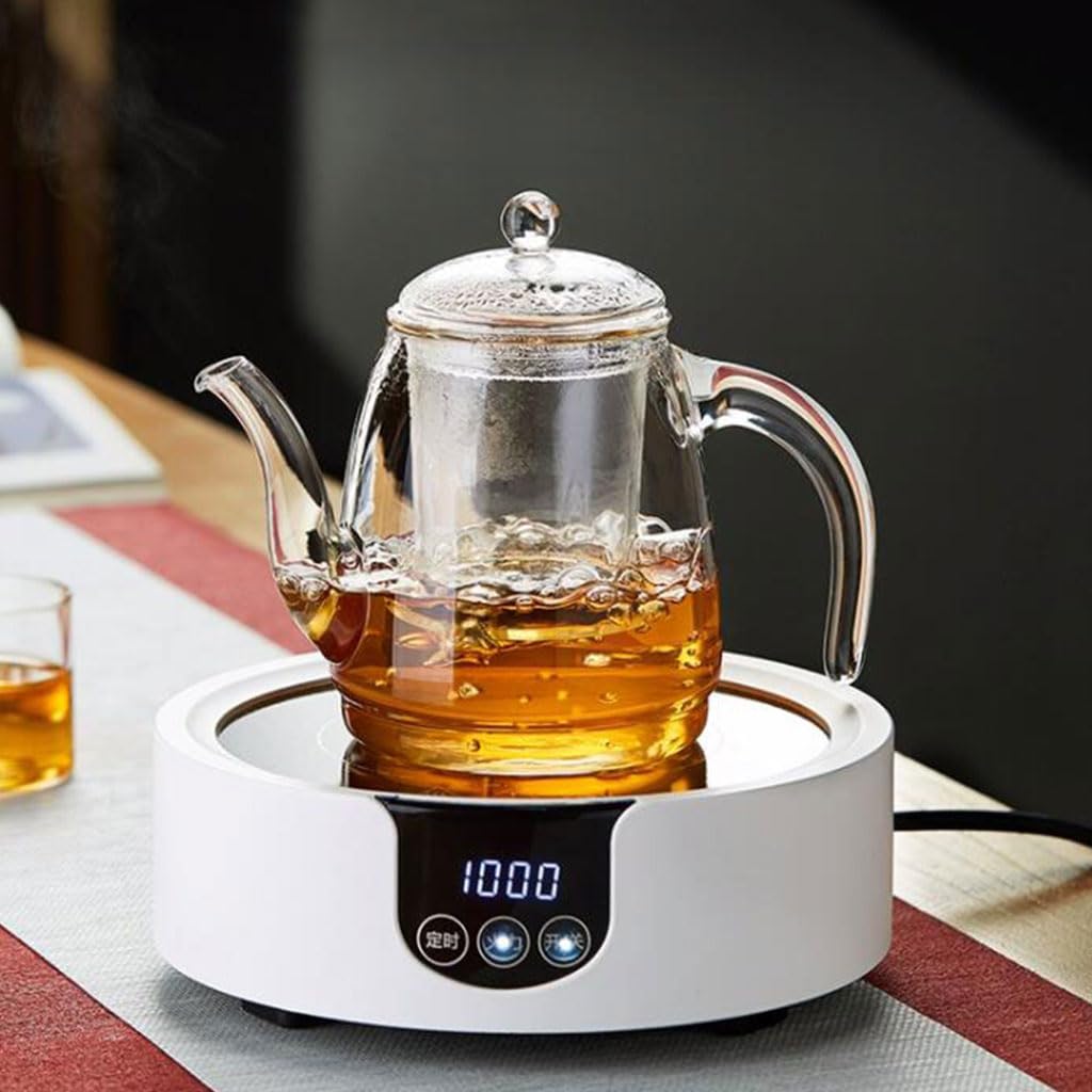 Glas-Teekanne für zu Hause mit Einsatz, Teebereiter, großes Fassungsvermögen, transparenter Obst-Teekessel, Tee-Set, 730 ml