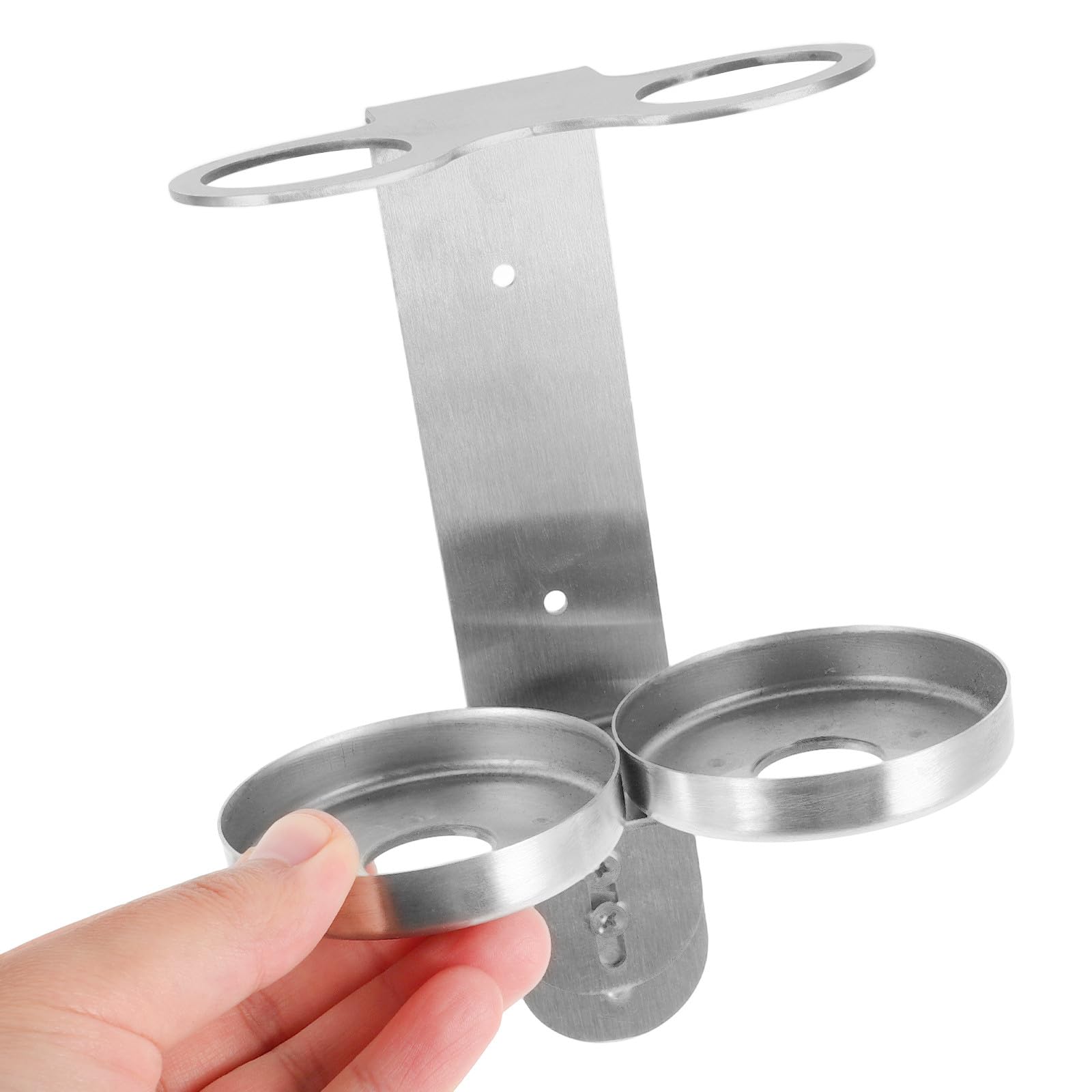 Gatuida Dispensador de Loción y Jabón de Acero Inoxidable sin Taladro, Soporte para Botellas de Champú y Jabón de Manos, Diseño Moderno, Adecuado para Baño y Ducha