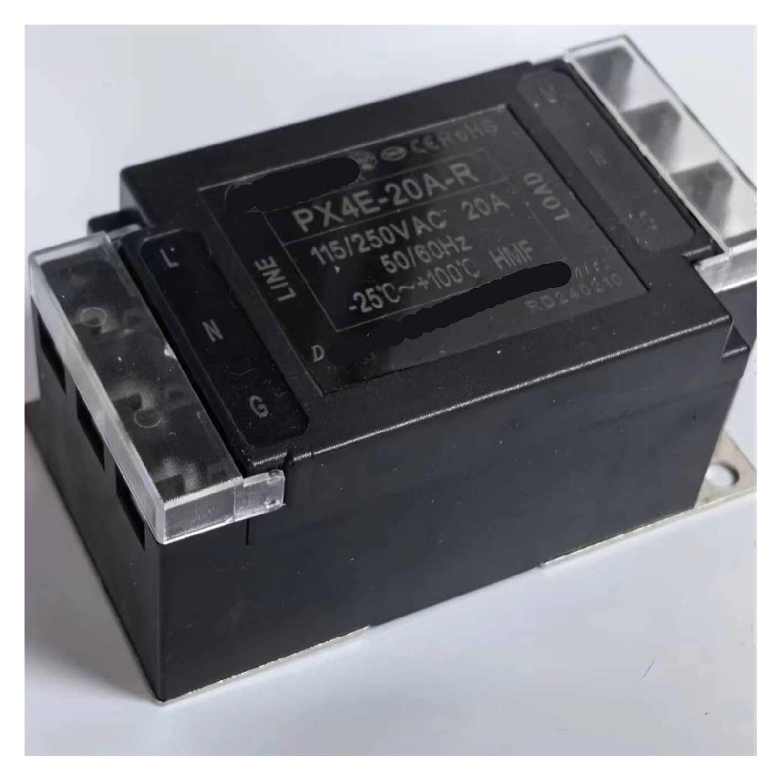 YTMJPQQJI Power Filter PX4E-20A-R Plastic molding Terminal Block Wiring