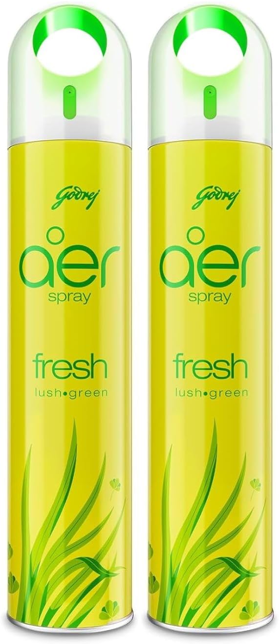 Air Freshener Spray Fresh Lush Green 300 Ml - (Pack Of 2), Fghkarspz008-Flg