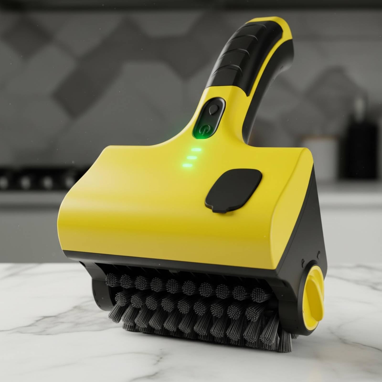 Cepillo Eléctrico de Limpieza Cepillo Fregadora Escobilla Herramienta con Cabezal PP Reemplazable y Mango Ergonómico para Azulejos Parrilla Cocina y Baño Adecuado para Hogar Exteriores Viajes