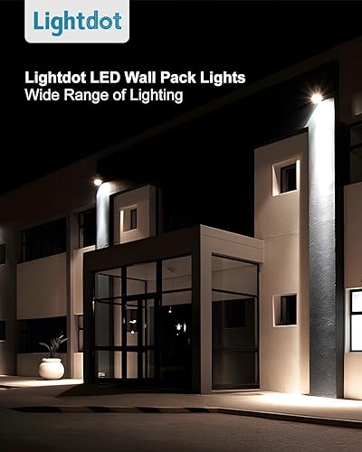Miniatura 6 de Lightdot Paquete de luces LED de 70 W con fotocélula del atardecer al amanecer, 10500 lúmenes, 5000 K, luz diurna IP65, impermeable, montaje en
