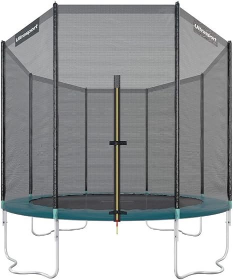Ultrasport Jardín Trampolín, Al Libre Trampolín, Trampolín para niños, Diámetro 180-430 cm, Muelles, Jumper, Wave, Red seguri, Resistente Intemperie, Al Libre Trampolín, Capacidad Carga 100-150 kg