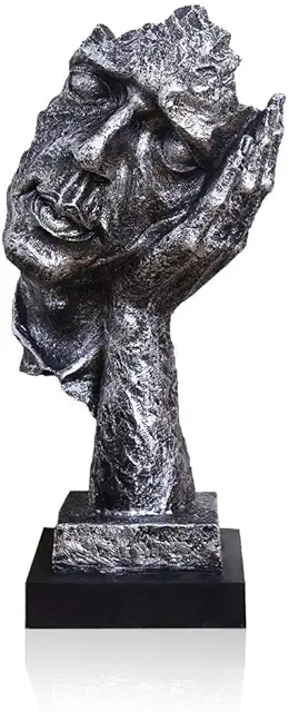 Lependor Abstract Thinker Statue - See No Evil Hear No Evil Speak No Evil Decor