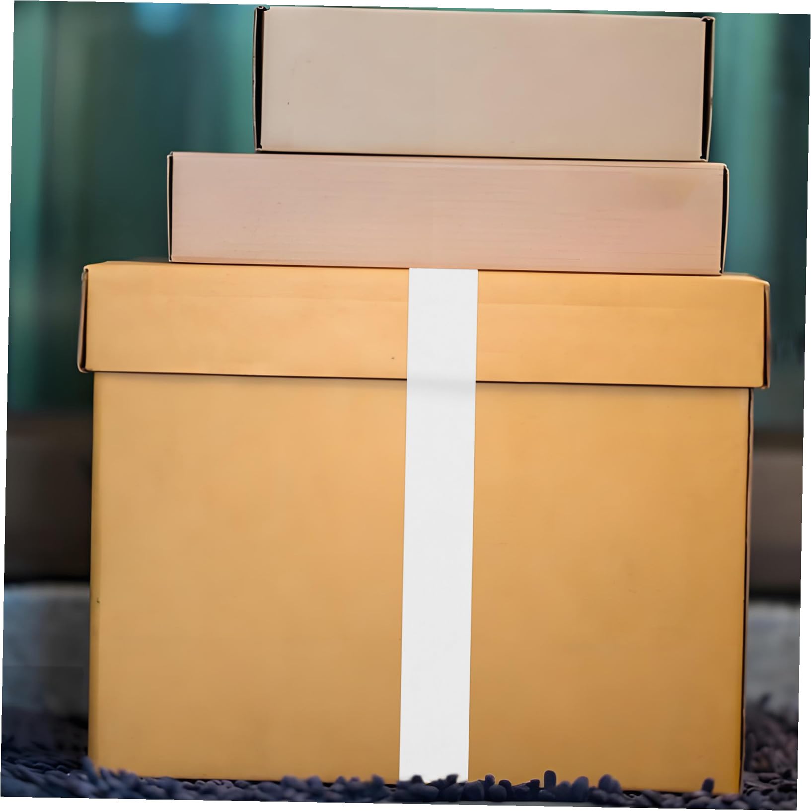 UKCOCO 2rotoli Nastro Bianco Per Nastro Sigillante Multifunzione in Carta Per Cartoni Domestici Postale
