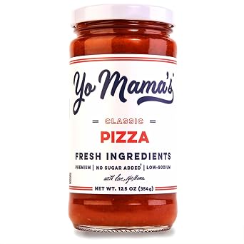 Yo Mamas Foods Keto Classic Pizza Sauce Pack of 1 - No Sugar Added, Low Carb, Vegan, Gluten Free, Paleo Friendly, and Made with Fresh Non-GMO Tomatoes!