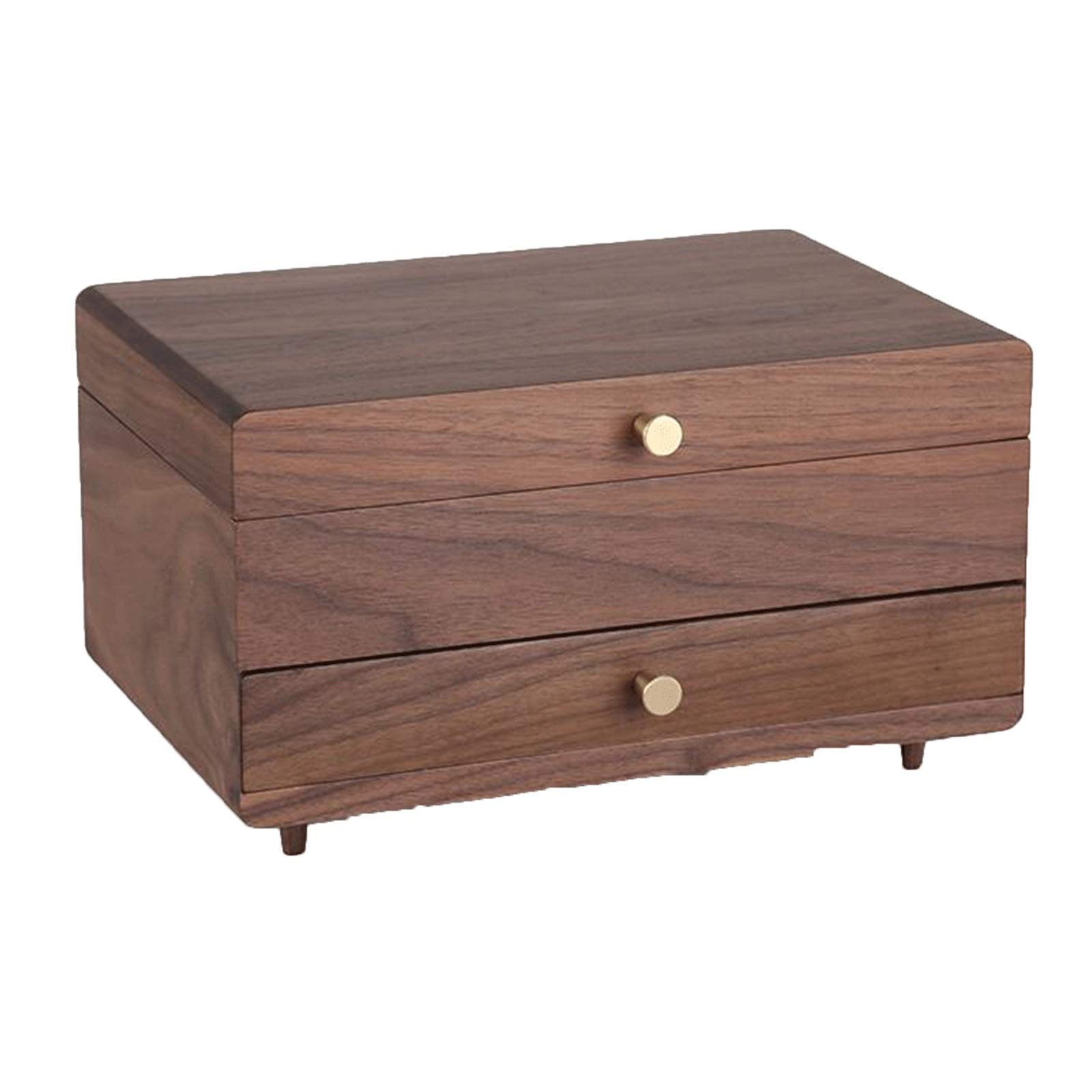 OZBMA Wooden Jewelry Storage Box, Small Trinket Large Capacity Gift Suitable for Rings Earrings Necklace