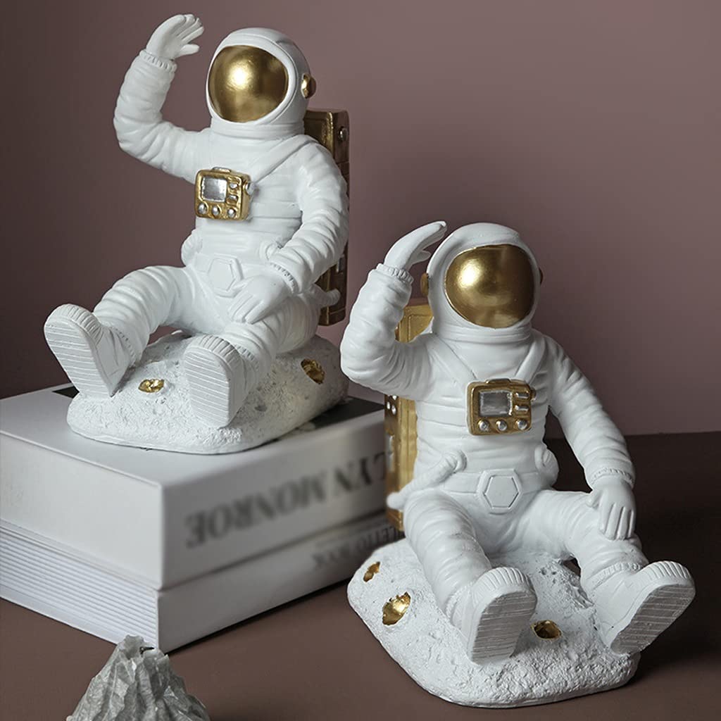 Podpórki do książek Podpórki do książek Kreatywne podpórki do książek w kształcie astronauta, regał na książki, antypoślizgowe podpórki z żywicy, ciężkie książki, grube książki, podpórki do