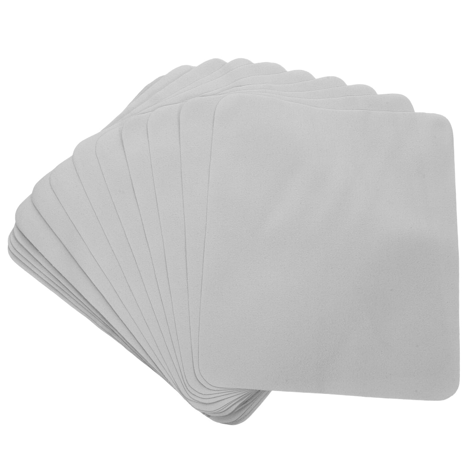 OUNONA 100pezzi Panni in Microfibra per Pulizia dei Occhiali Salviette per Pulizia del Telefono e Tablet Panni in Microfibra delle Lenti Pz Grigio