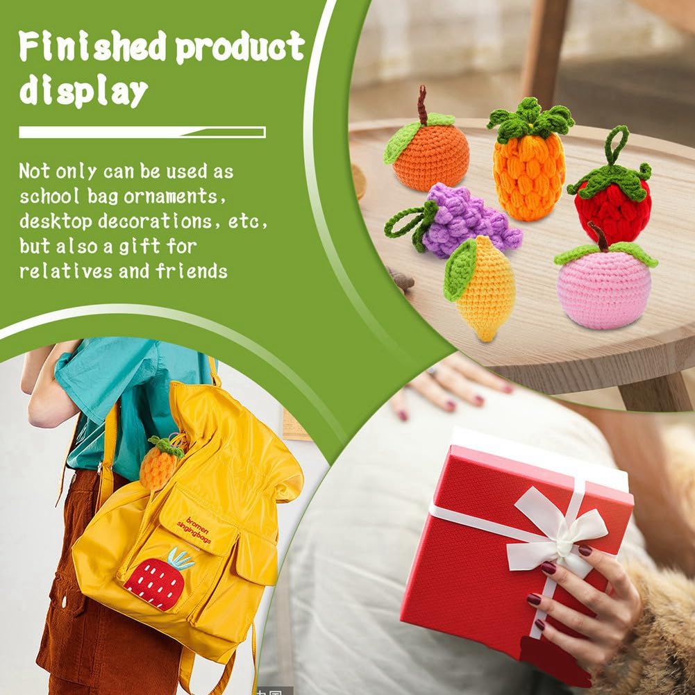 Besuso Kit Complet De Crochet Pour Débutants, Kit De Crochet De 6 Pièces Avec Marqueurs à Tricoter, Pelote De Fil Facile, Instructions (français Non Garanti