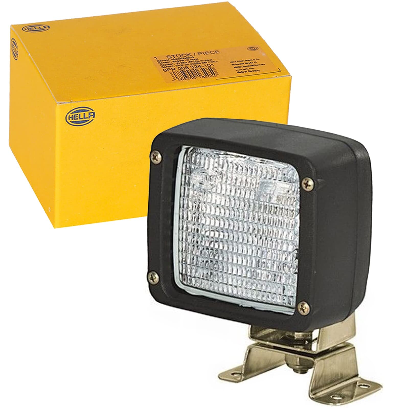 HELLA 1GA 007 506-011 Halógena-Faro de trabajo - Ultra Beam - 24/12V - montaje exterior/Conexión roscada - Sujeción de 4 puntos - Iluminación campo cercano - Conector: AMP