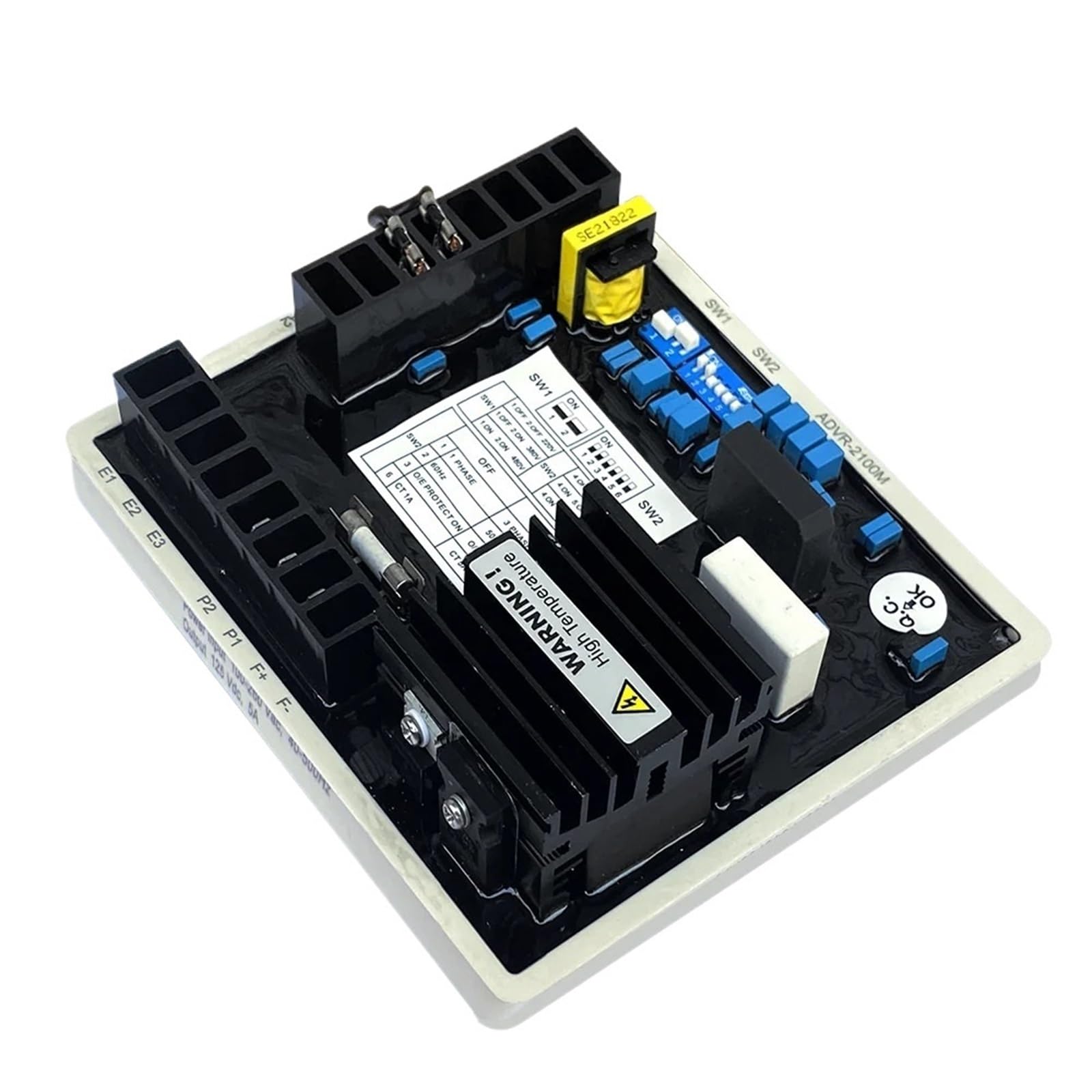 ANERTQUIH 1pcs ADVR-2100M/PM500 AVR Automatic Voltage Regulator for Diesel Generators Alternator Systems(ADVR-2100M Copy)