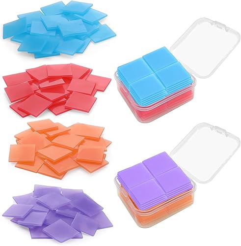 80 piezas de pegamento de pintura de diamante, barro de perforación para bordar con caja organizadora, pintura colorida cera de arcilla para