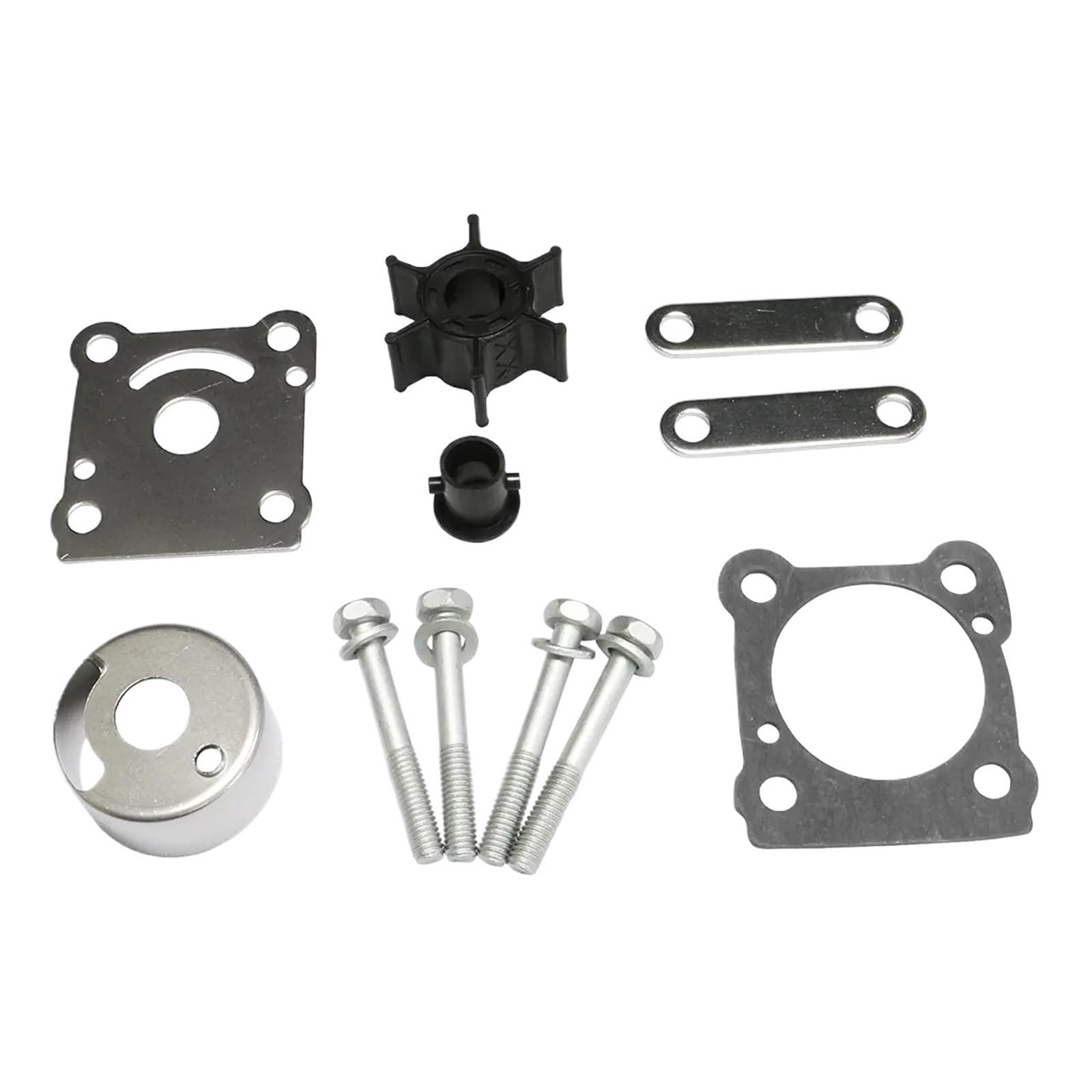 Genérico Kit de Impulsor Bomba Agua 6G1-W0078-00, Compatible con Motores fueraborda Yamaha 2 Tiempos 6HP 8HP 6G1-W0078-01 6N0-W0078-A0 18-3460