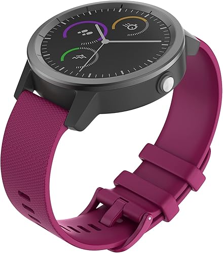 Miniatura 2 de OVERSTEP Vivoactive 3 Correa de reloj, 0.787in de silicona, impermeable, para Garmin Vivoactive 3Forerunner 645 MúsicaSamsung Galaxy 1.654inGalaxy
