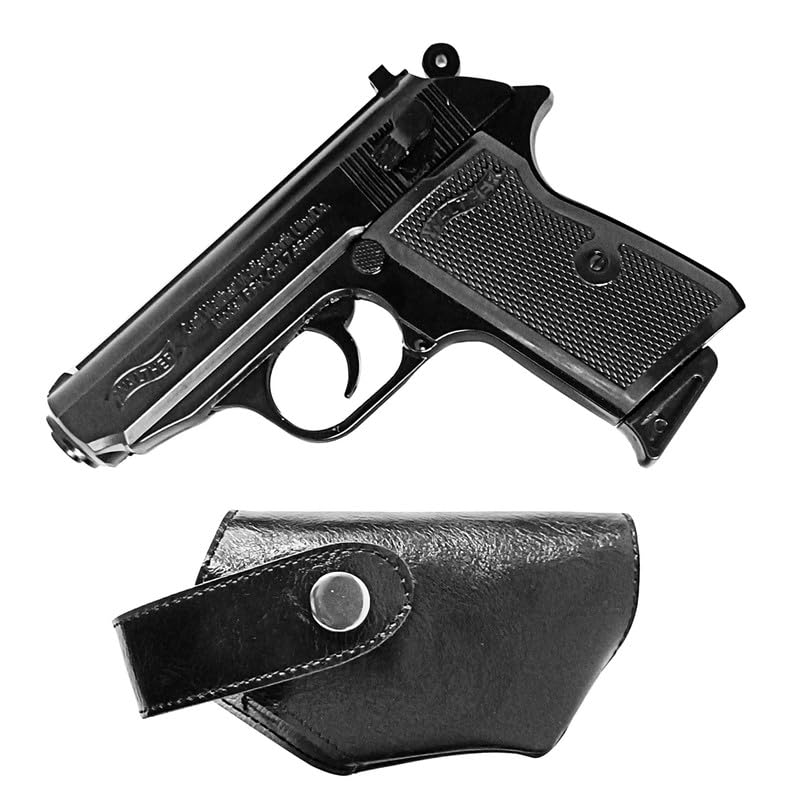 Image of Metal Body Real and Original Like Gun Pistol for Decorative, Smoking Filled with,Gas Gun Pistol Lighter Heavy Weight