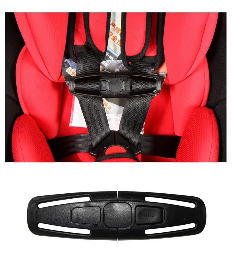 Miniatura 5 de 2 clips universales para arnés de pecho de asiento, hebilla de clip de cinturón de seguridad para cochecitos de silla alta, hebilla de cinturón de