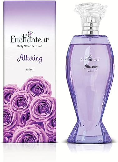Enchanteur Alluring Rose Perfume Liquid For Women, 100Ml