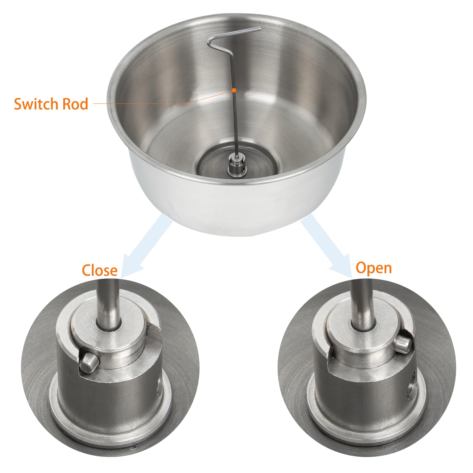 Separador eléctrico de crema de leche de 40 W, 60 l/h, de alta eficiencia, centrífugo, de leche de acero inoxidable 304, separador de leche de vaca de cabra con cuenco de 5 litros, 10500 rpm