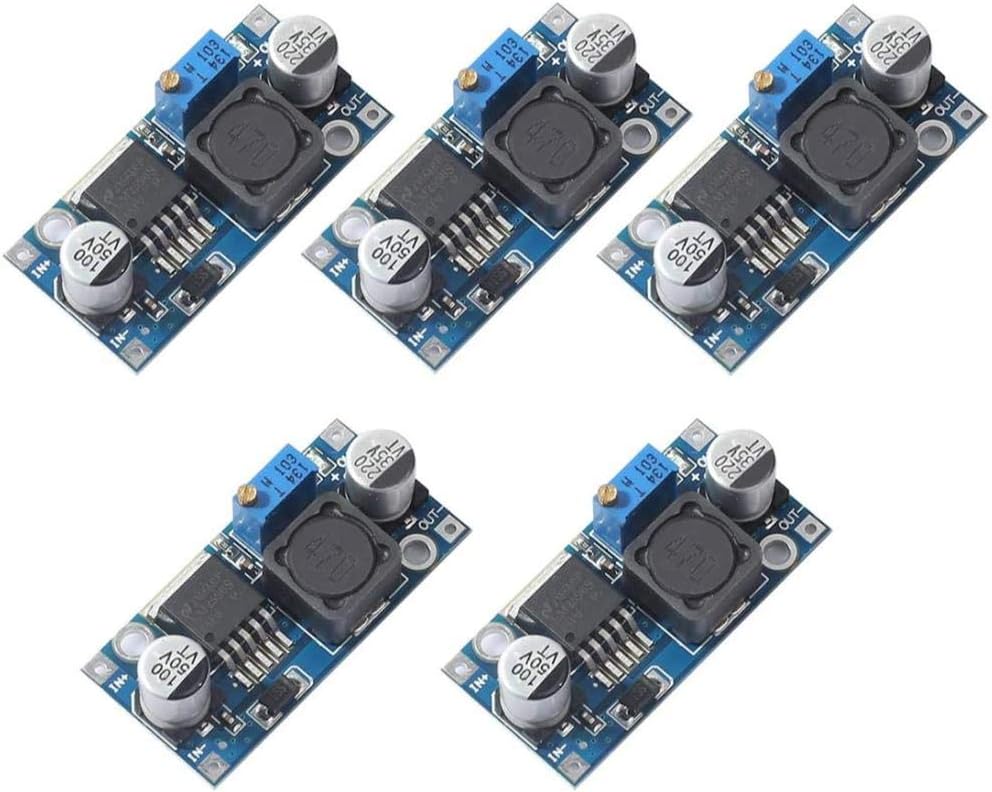 DDUAN 5Pack LM2596 LM2596S DC-DC Step Down Variable Volt Regulator Input 3.0-40V Output 1.5-35V Adjustable Buck Converter Electronic Voltage Stabilizer Power Supply Module