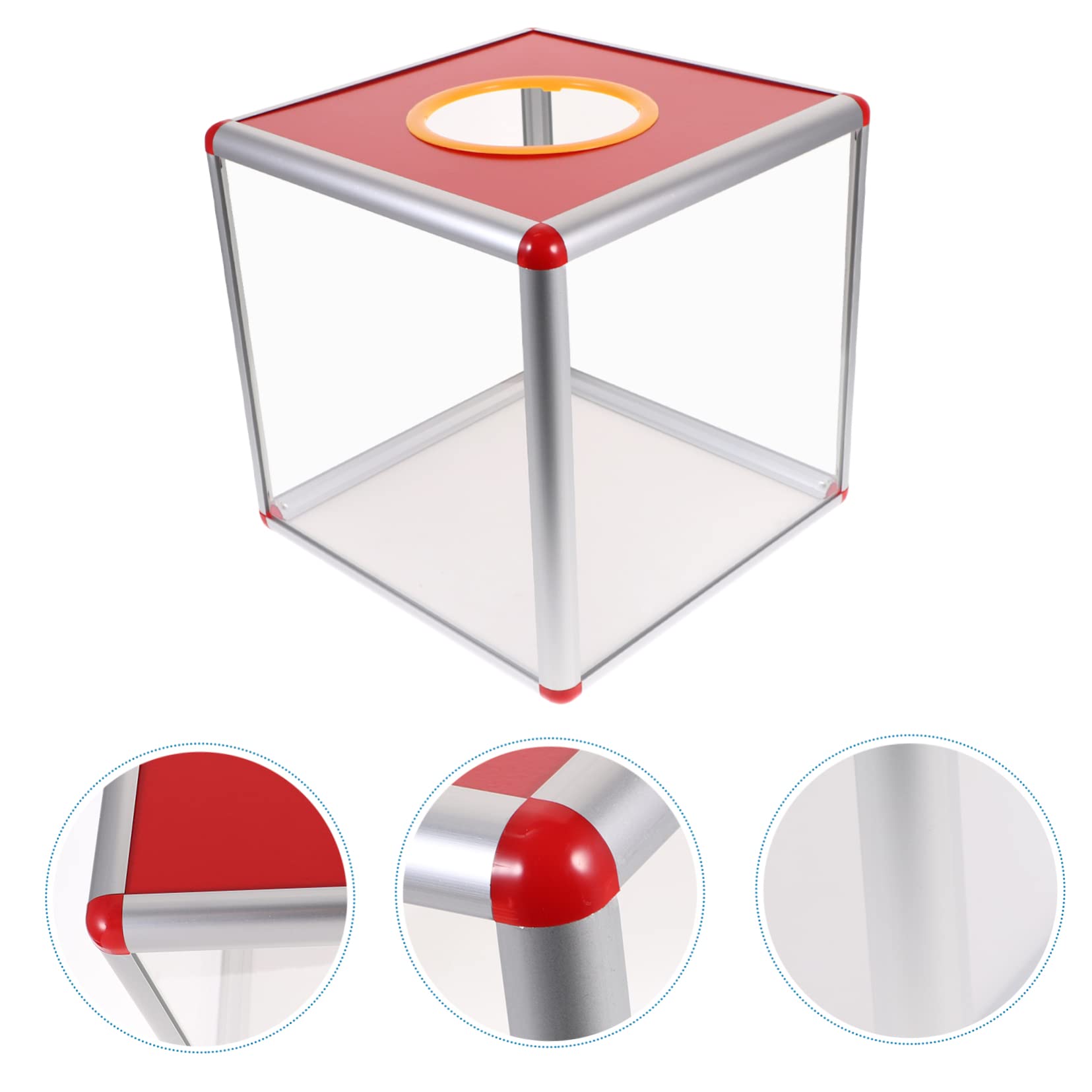 Multi Slot Raffle Box Clear Donation Box With Slot Large Clear Acrylic Suggestion Box ...