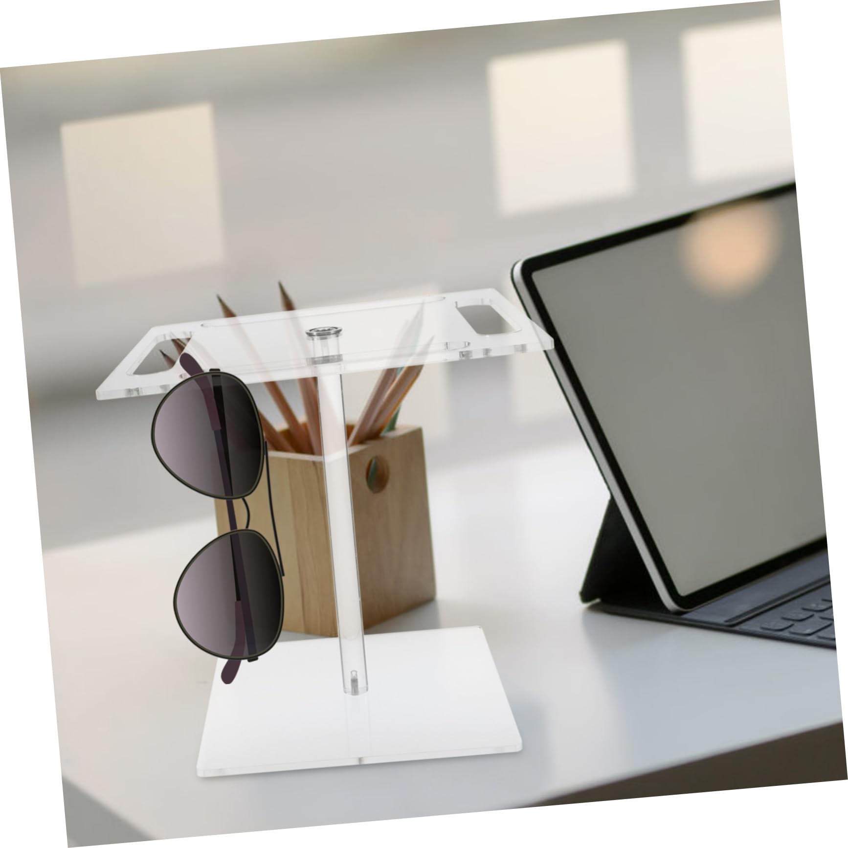 IMIKEYA 3st Brillenregal Brillengestell Drehbarer Brillenständer Sonnenbrillen-organizer Sonnenbrillenständer Brillenhalter Sonnenbrillen-aufbewahrungsregal Brillen Organizer Acryl