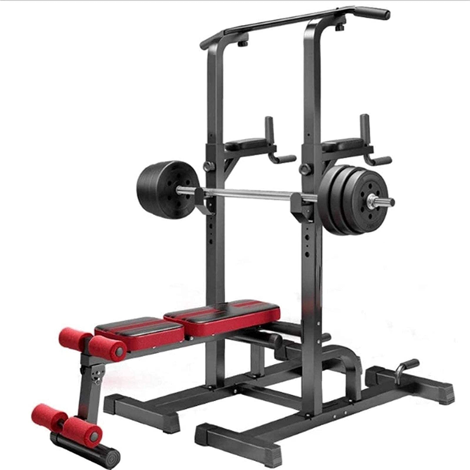 Ławka I Stojak Do Przysiadów Ławka Do Wyciskania Sprzęt Fitness Trening Mięśni Ćwiczenia Na Płasko Poziomy Drążek Podciąganie Podnoszenie Ciężarów Kobiety Mężczyźni Regulowana Ławka Do Ćwiczeń Całego