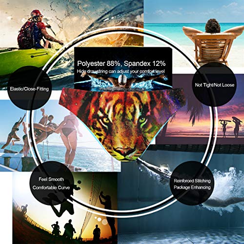 Men Swim Brief Bikini Magical Tiger Beach Bikini for Men Swim Underwear Medium2