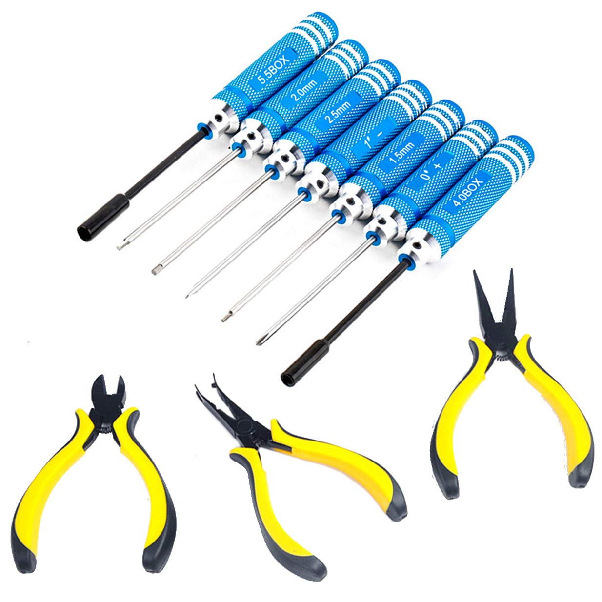 ShareGoo 10 in 1 RC Cacciaviti Pinze Kit Esagonale Strumento Di Riparazione Set RC Elicottero Quadcopter Airplane Auto
