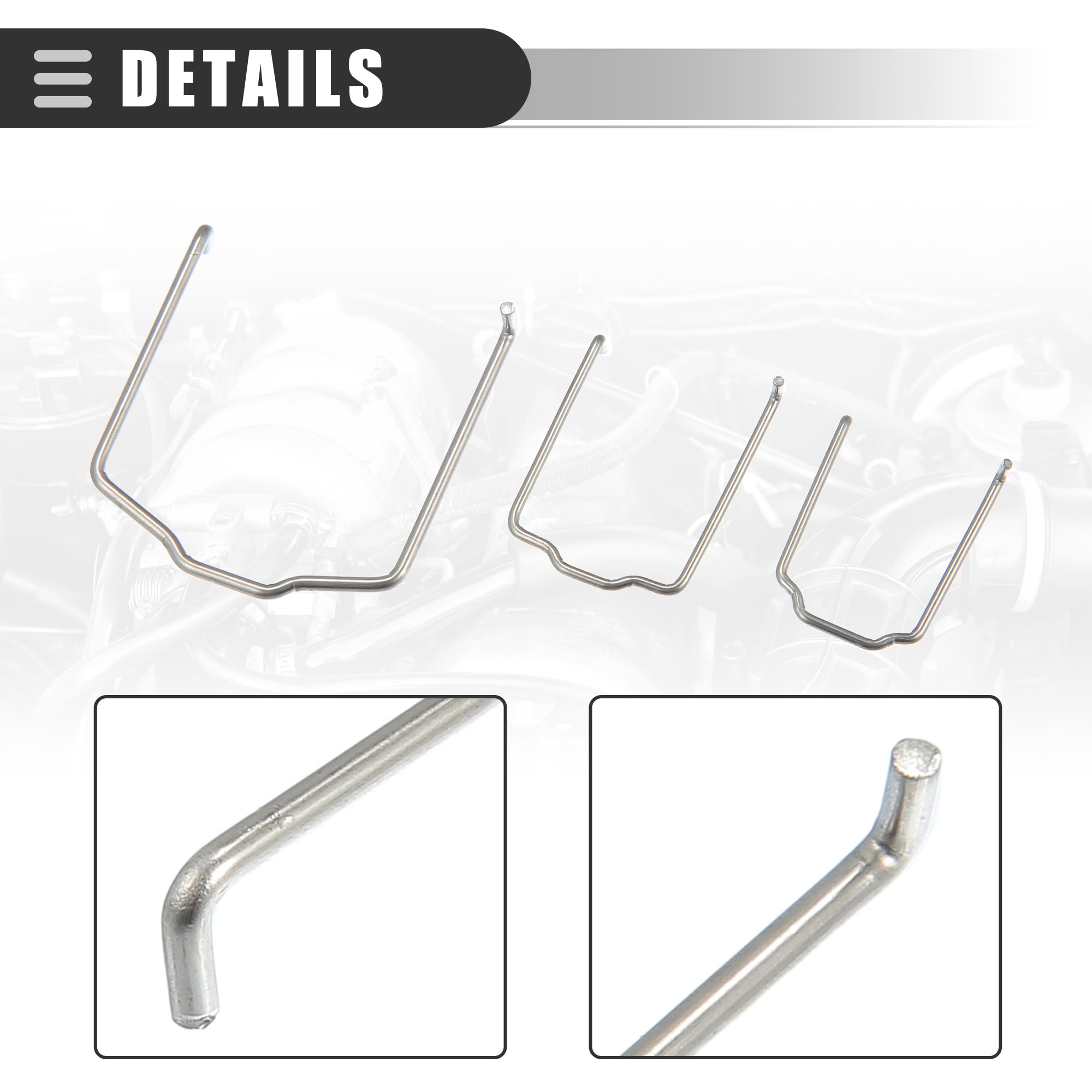 QUARKZMAN 1 zestaw obejmy węża chłodnicy do BMW E39 E38 E60 metal srebrny odcień