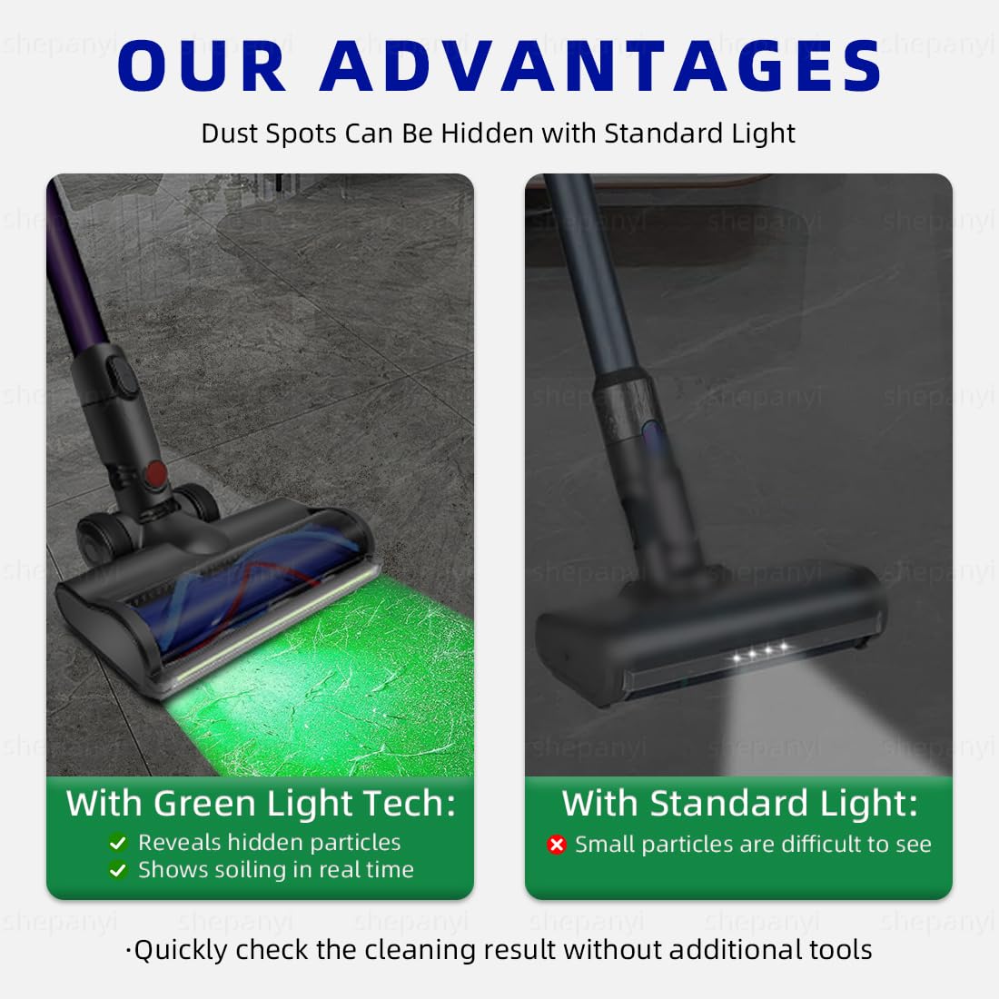 LED Spazzola Compatibile per Dyson V6 DC58 DC59 DC62 DC72 DC74 SV04 SV06 SV09 Aspirapolvere,Spazzola per Aspirapolvere per Pavimenti Duri e Tappeti.