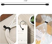 Vista 3 de SMART&COOL Bridas magnéticas de silicona reutilizables para agrupar y organizar, sostener cosas, marcadores de libros, imanes de refrigerador