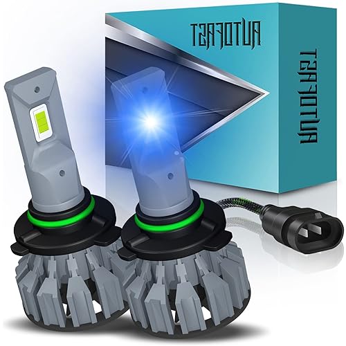 9006 HB4 LED Headlight Bulbs Fog Light Blue Light DRL Replacement 8000K Iced-Blue High Visibility High Penetration 96W for Car Truck Bus Halogen Replacement Pack of 2