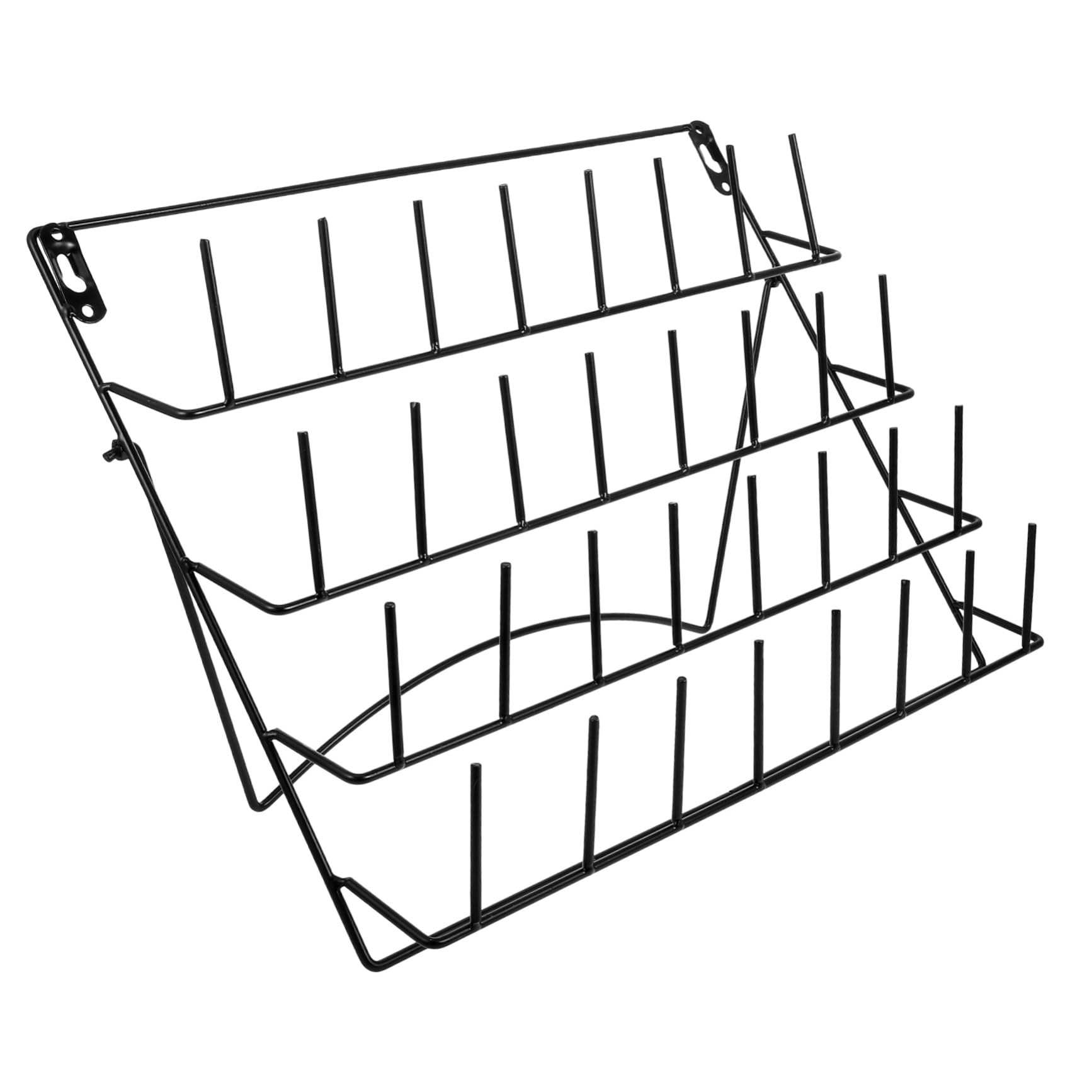 SOLUSTRE Trockengestell Platzsparendes mit Labor Heringen aus Eisen Abnehmbaren Installation Wand Wandmontiertes an Schwarz Trocknen Einfache von Labor Glaswaren