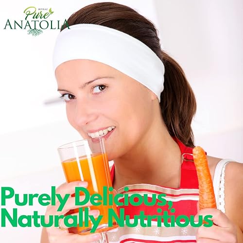 Miniatura 5 de Pure Anatolia - Mezcla de zanahoria, naranja, pera, limón, fuente rica en vitamina C, botella de vidrio de 32 onzas líquidas