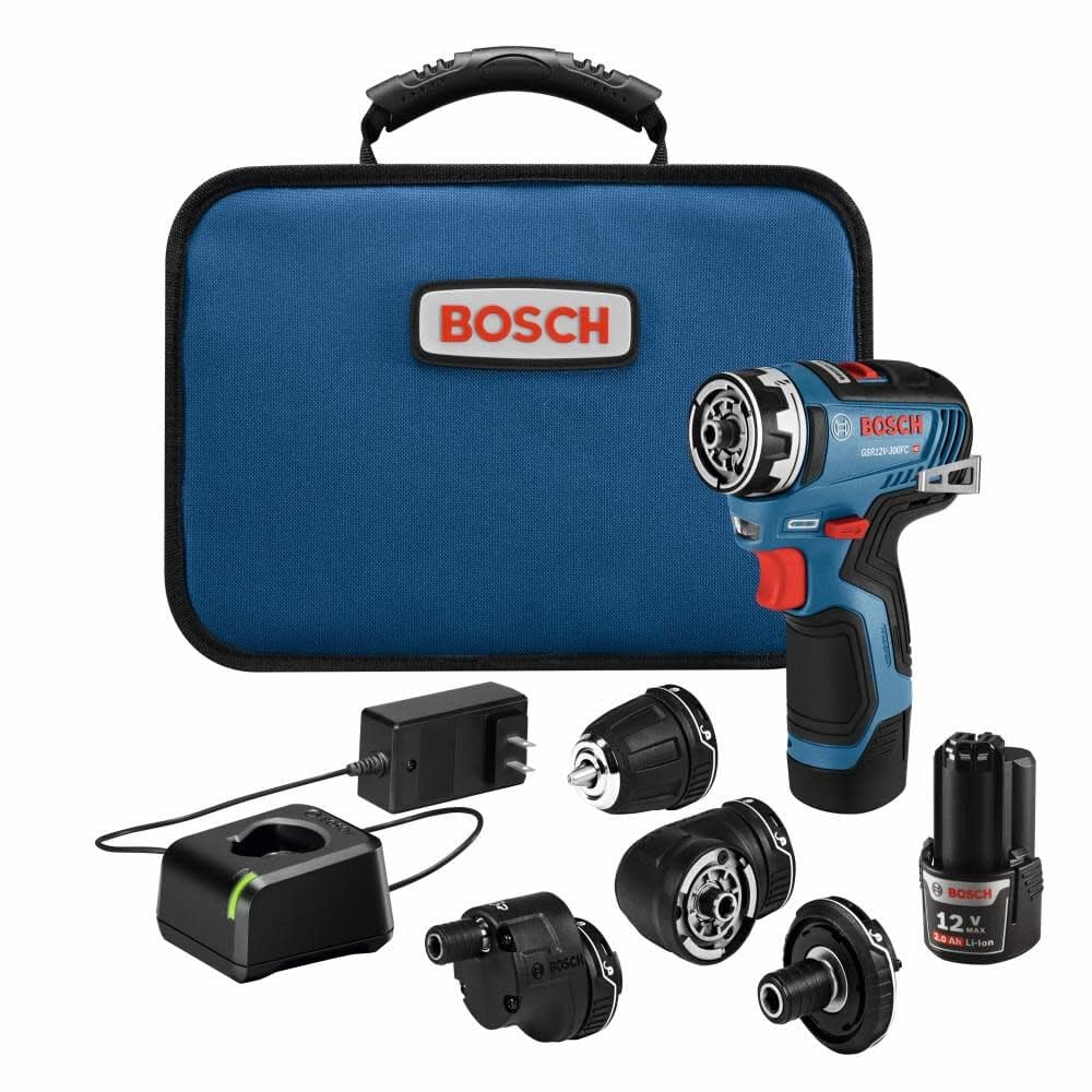 BOSCH 121221252 １２本セット BOSCH GSR12V-300FCB22 12V Max EC Brushless Flexiclick 5-in-1 Drill