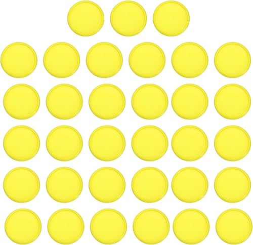 PATIKIL Discos de encuadernación de libros de plástico de 1.102 in, paquete de 33 discos de expansión de disco redondos para planificador de