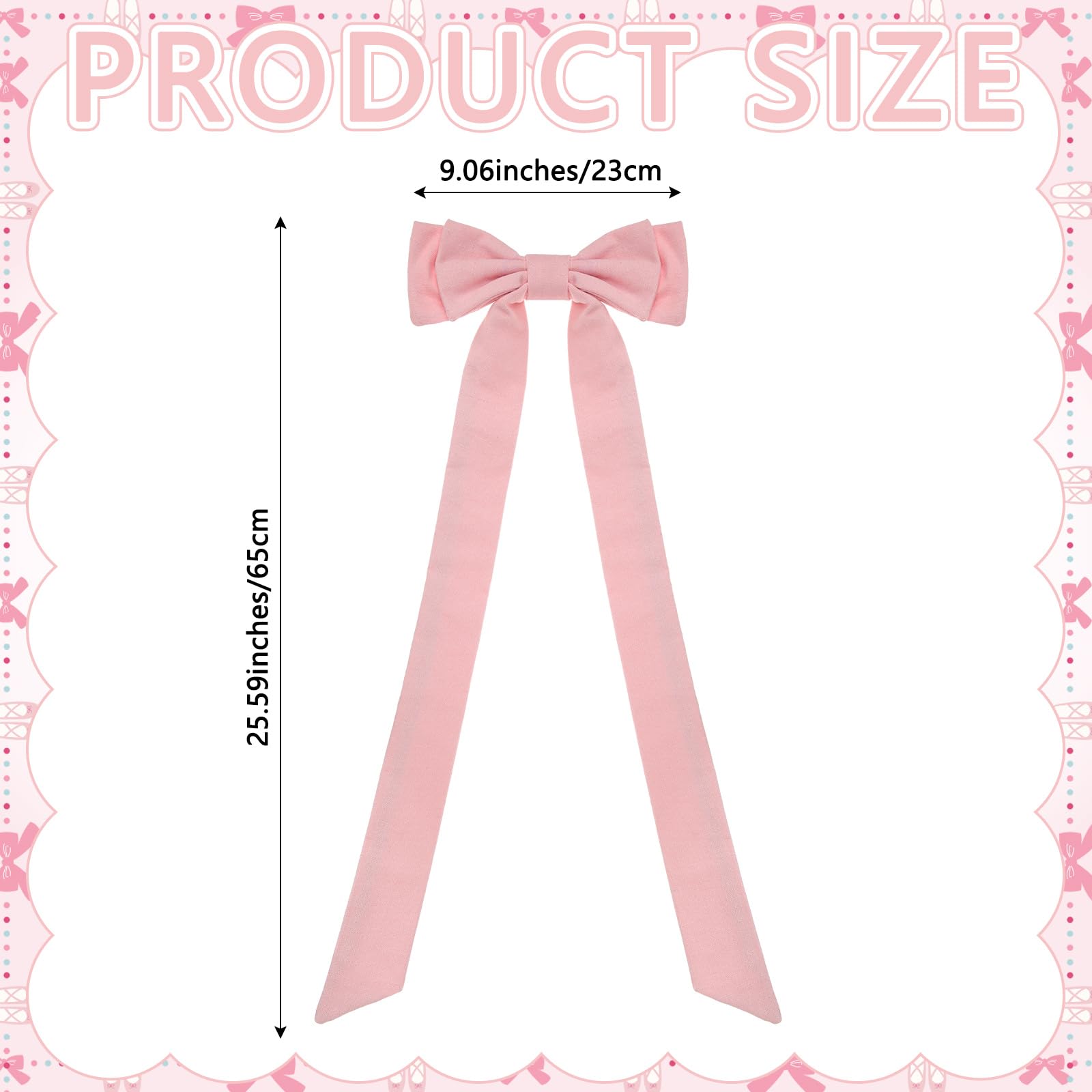 SmoothNovelty 2 Pcs Big Pink Bow Wall Decor for Picture Frame,25.59 Inch Large Coquette Bow Nursery Decor for Home Decoration Wedding Gift Ideas