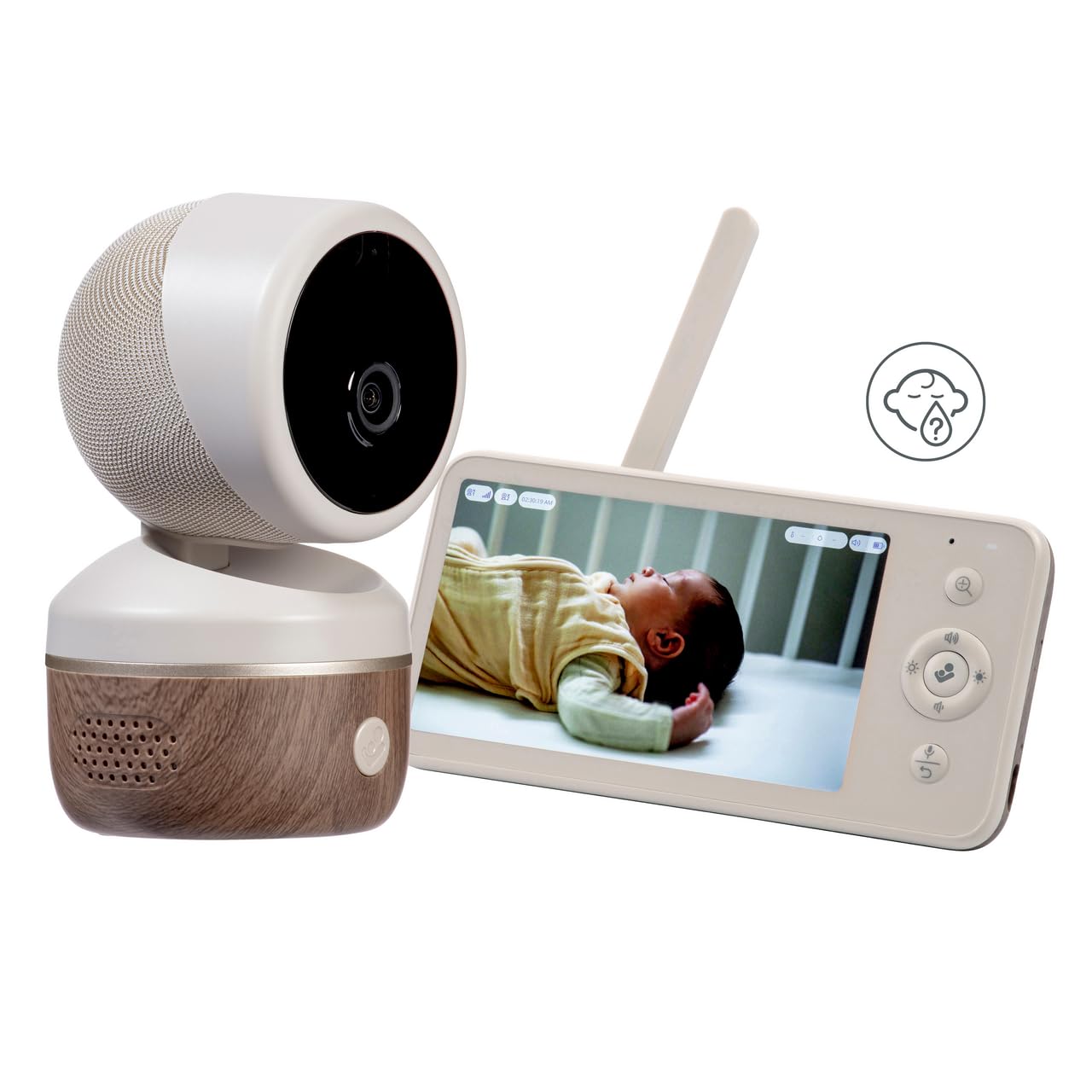 Maxi-Cosi See² Pro Babyphone, mit Kamera Handy, Babyphone Kamera, Schreiübersetzer, Atemüberwachung, Schlafüberwachung, Ultra-HD (2K) Video, 5,5" Bildschirm, Teil Connected Home